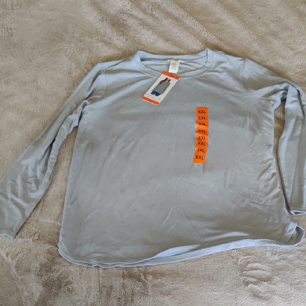 Matty M Gray Long Sleeve Tee